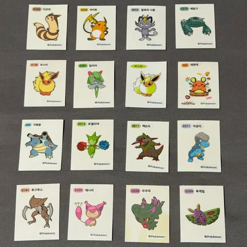 [BUNJANG] Pokemon Stickers / (개당1900원) 포켓몬 빵 띠부씰
