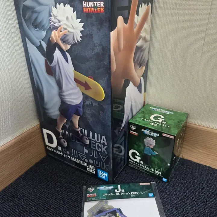 [BUNJANG] Hunter x Hunter Killua Ichiban Kuji Prize D, G, J Figures Bundle Set / 키르아 제일복권D상외 2종 상품 일괄 판매