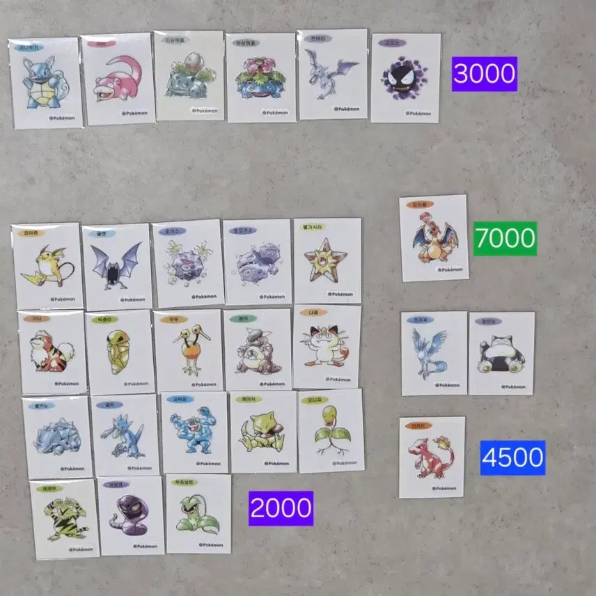 [BUNJANG] Pokemon 30th Anniversary Artwork Stickers / 포켓몬 30주년 아트워크 띠부씰