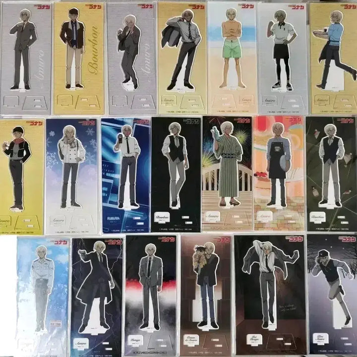 [BUNJANG] Detective Conan Amuro Acrylic Stand Bundle Set (20 pcs) / 코난 아무로 아크릴스탠드 20개 일괄판매