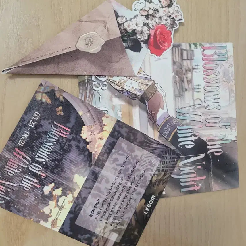[BUNJANG] Le Sevom Baekya-ui Kkotgil Special Edition Photocard Set (2 types) / 레봄 백야의꽃길 특전포카 2종,입장특전