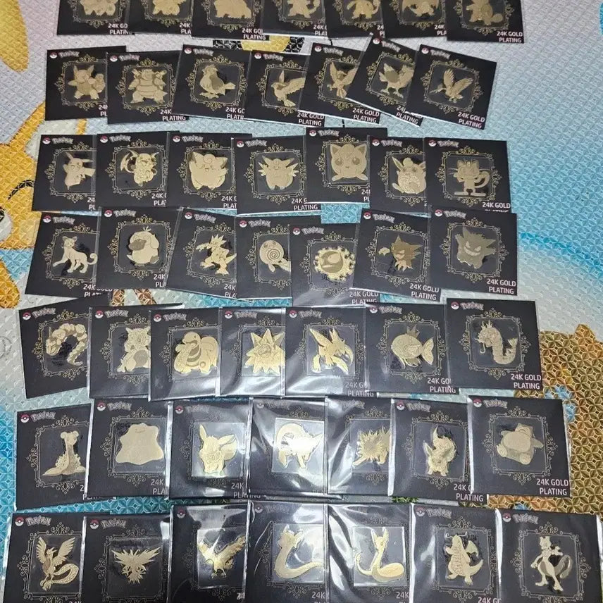 [BUNJANG] Pokemon TCG Stickers (49 Types) / 포켓몬 띠부씰 금박 49종 판매