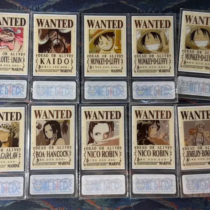 [BUNJANG] One Piece Devil Fruit Wanted Poster Card Bundle Set / 판매) 원피스 악마의열매 수배카드 일괄판매