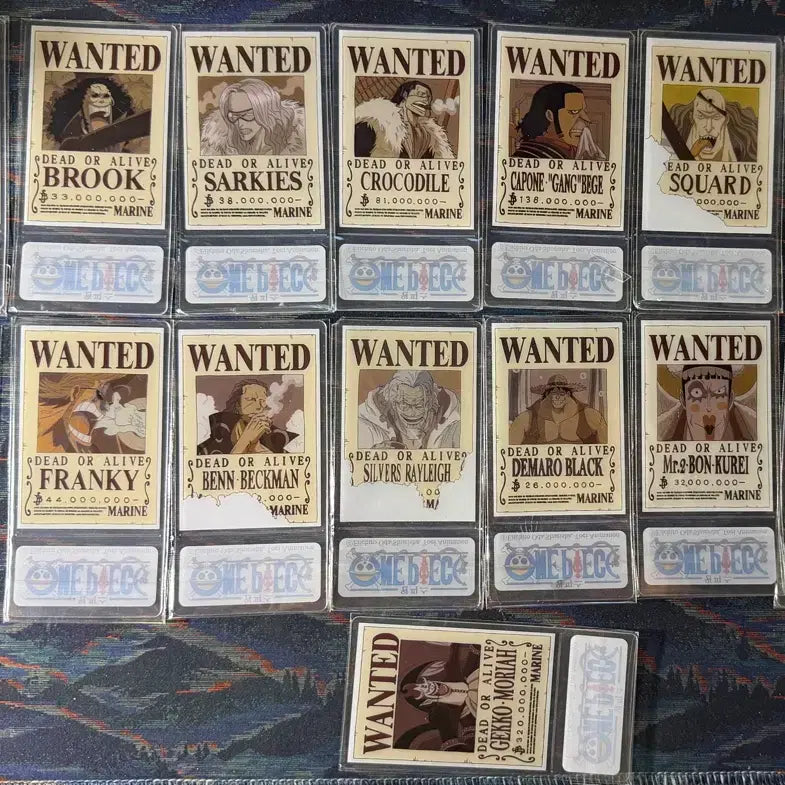 [BUNJANG] One Piece Devil Fruit Wanted Poster Card Bundle Set / 판매) 원피스 악마의열매 수배카드 일괄판매
