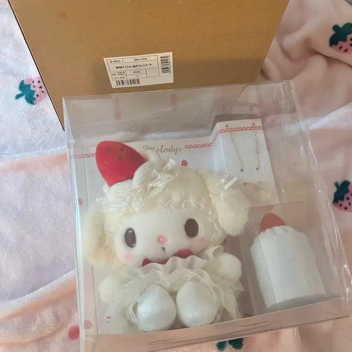 [BUNJANG] Sanrio My Melody Shortcake Plush Doll (1st Edition) / 산리오 쇼트케이크 마이멜로디 누이 인형 쇼트케이크 1탄