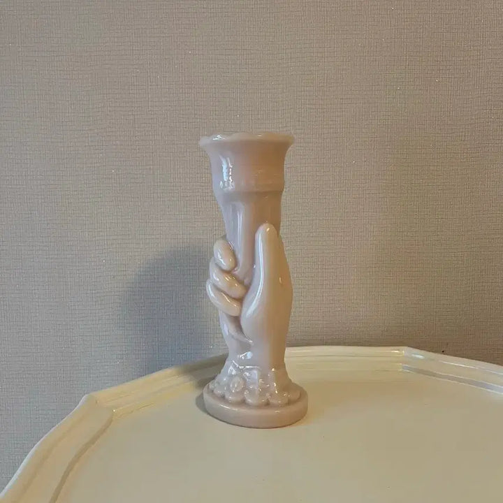 [BUNJANG] Hand Blown Pink Opaline Vase / 핸드 핑크 오팔린 화병