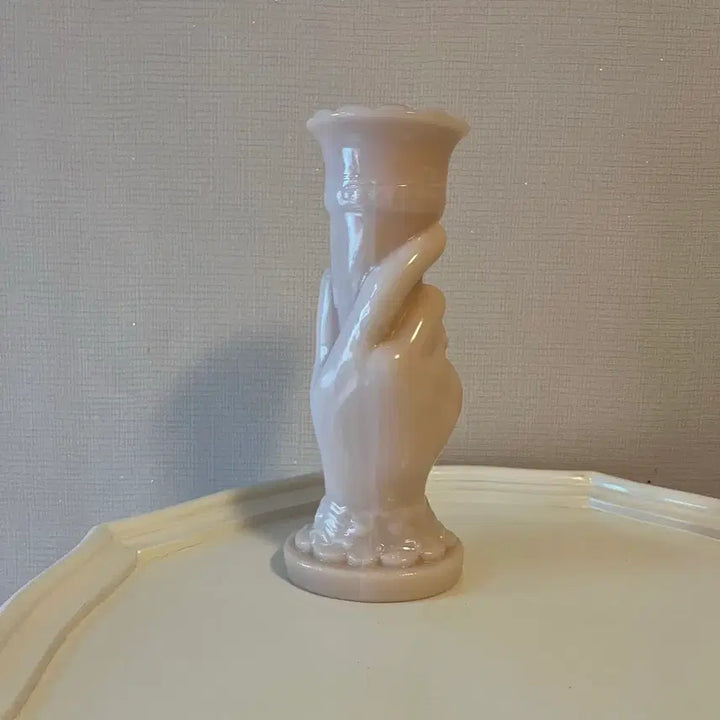 [BUNJANG] Hand Blown Pink Opaline Vase / 핸드 핑크 오팔린 화병