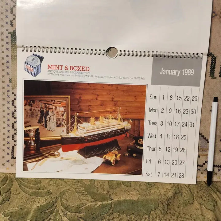 [BUNJANG] 1989 UK Toy Image Calendar / 1989년 영국 장난감 이미지달력