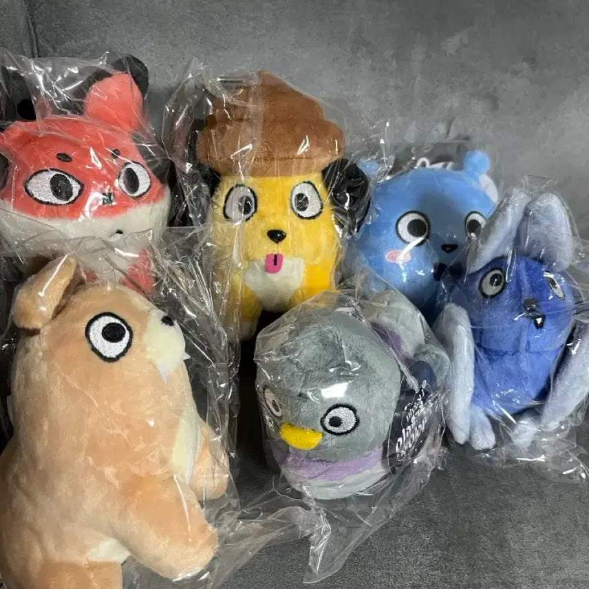 [BUNJANG] High-Five VTuber Group Idle Seven (Isegye Idol) Sejong Friends Plush Keychain (Bundle Set) / 미개봉 이세돌 인형 키링