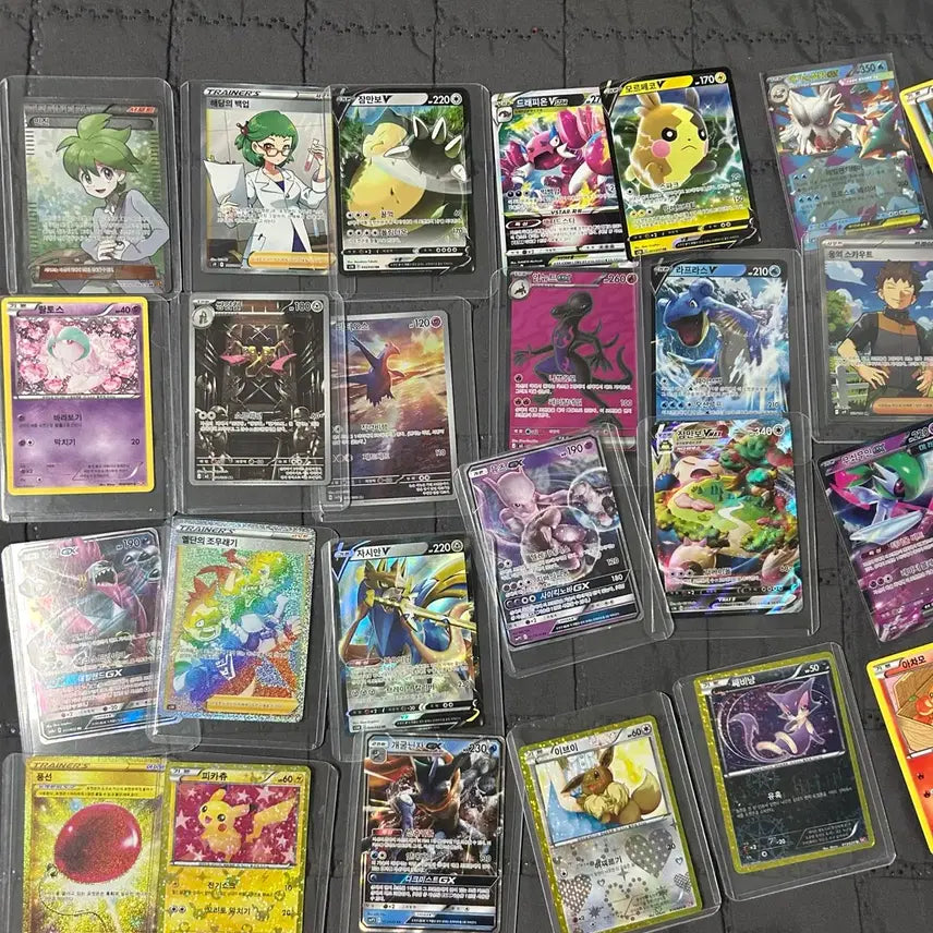 [BUNJANG] Pokemon Cards Assorted (Snorlax, Drapion, Zacian, Pikachu, Eevee, etc.) / 포켓몬 카드 다수 (잠만보, 드래피온, 자시안, 피카츄, 이브이 등)