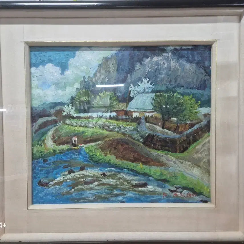 [BUNJANG] Shin Mi-hee Landscape Oil Painting (10th size) / 반값 신미희 작가 풍경 유화 10호