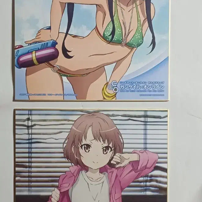 [BUNJANG] Sword Art Online: Gun Gale Online B Prize Large Shikishi Set / 소드 아트 온라인 건게일 온라인 b상 대형 색지