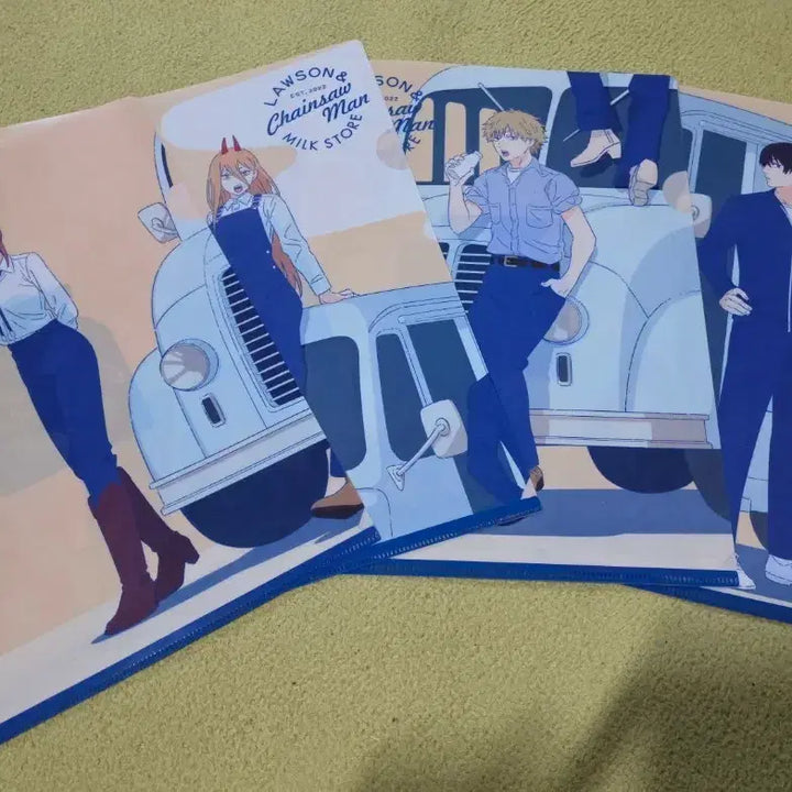 [BUNJANG] Chainsaw Man Lawson Clear File Bundle (Makima, Power, Denji, Aki) / 체인소맨 2022 로손 클리어파일 일괄(마키마파워덴지아키)
