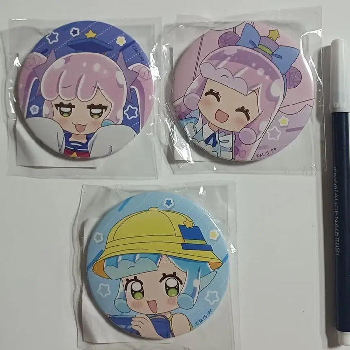 [BUNJANG] Funeureu Slime Can Badge Set (3 Types) / 푸니르는 귀여운 슬라임 캔뱃지 3종 일괄