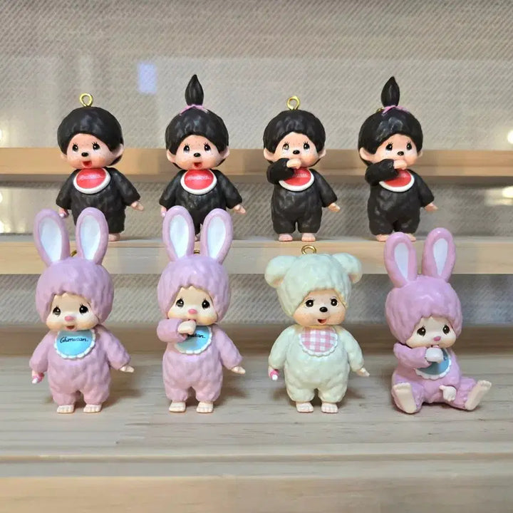 [BUNJANG] Monchhichi Figure Gachapon Bundle Set / 몬치치 피규어 키링 가챠(일괄)
