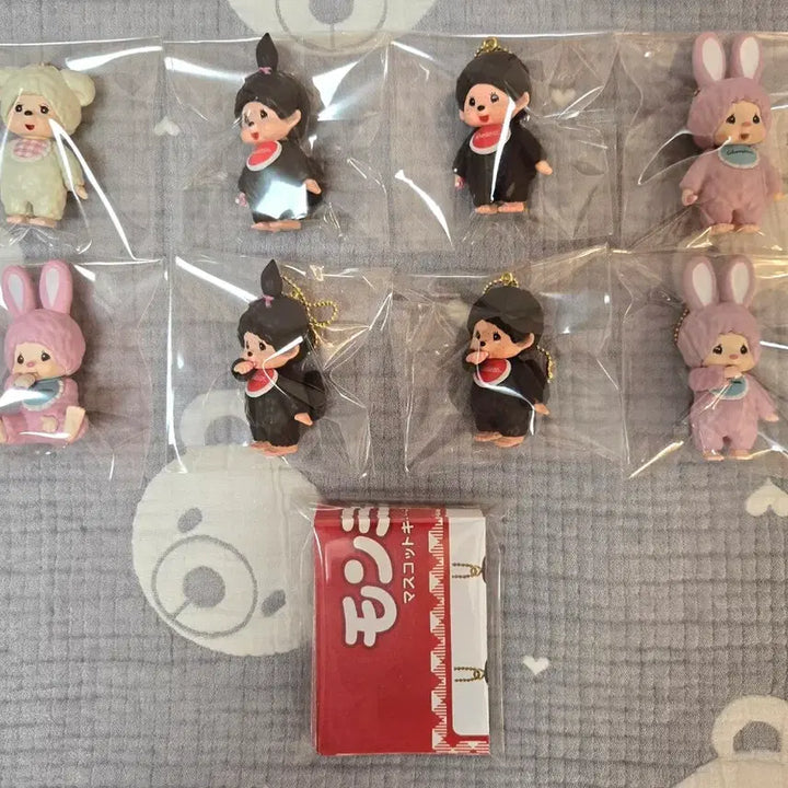 [BUNJANG] Monchhichi Figure Gachapon Bundle Set / 몬치치 피규어 키링 가챠(일괄)