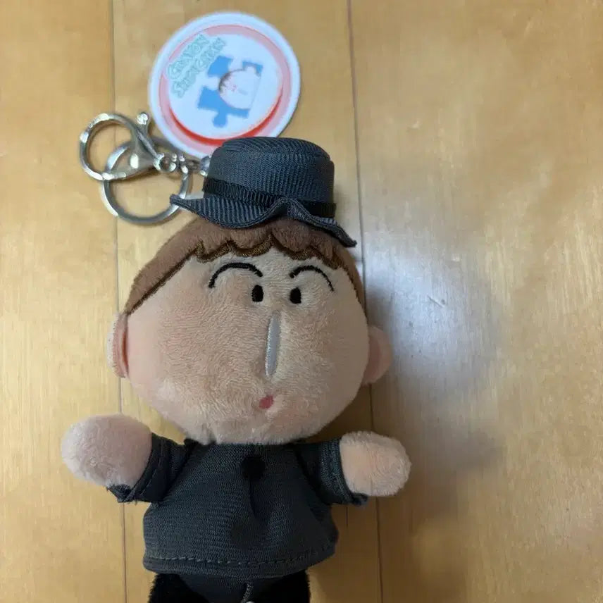 [BUNJANG] Crayon Shin-chan Maenggu Detective Plush Keychain / 맹구 탐정 인형 키링 대원 정품