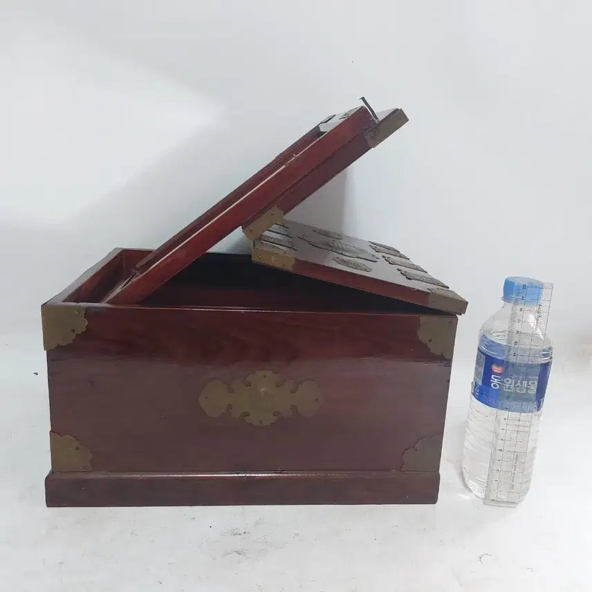 [BUNJANG] Antique Wooden Dressing Table with Mirror and Drawers / 근대사 나무 경대 -거울 서랍장. 민속품.