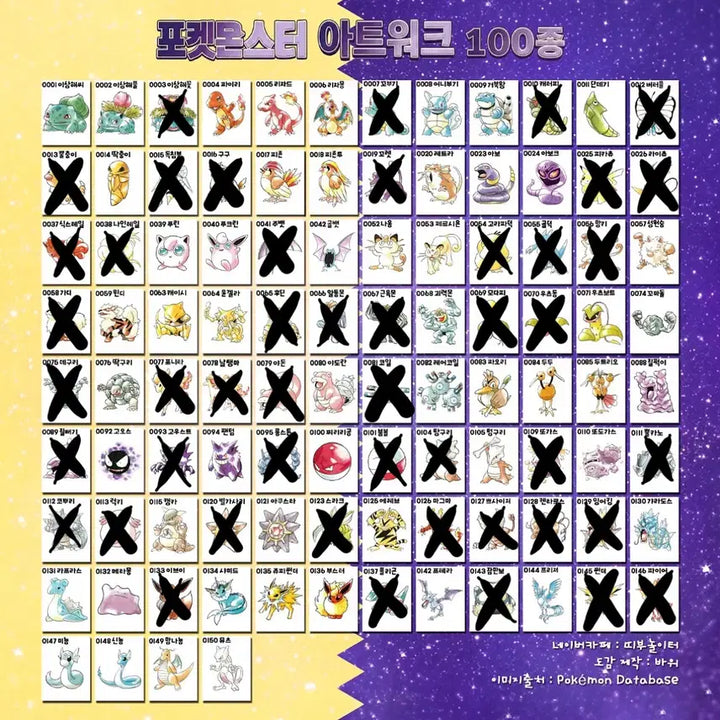 [BUNJANG] Pokemon Artwork Bread Tag Stickers Bundle / 포켓몬 아트워크 띠부씰 판매 &amp; 교환