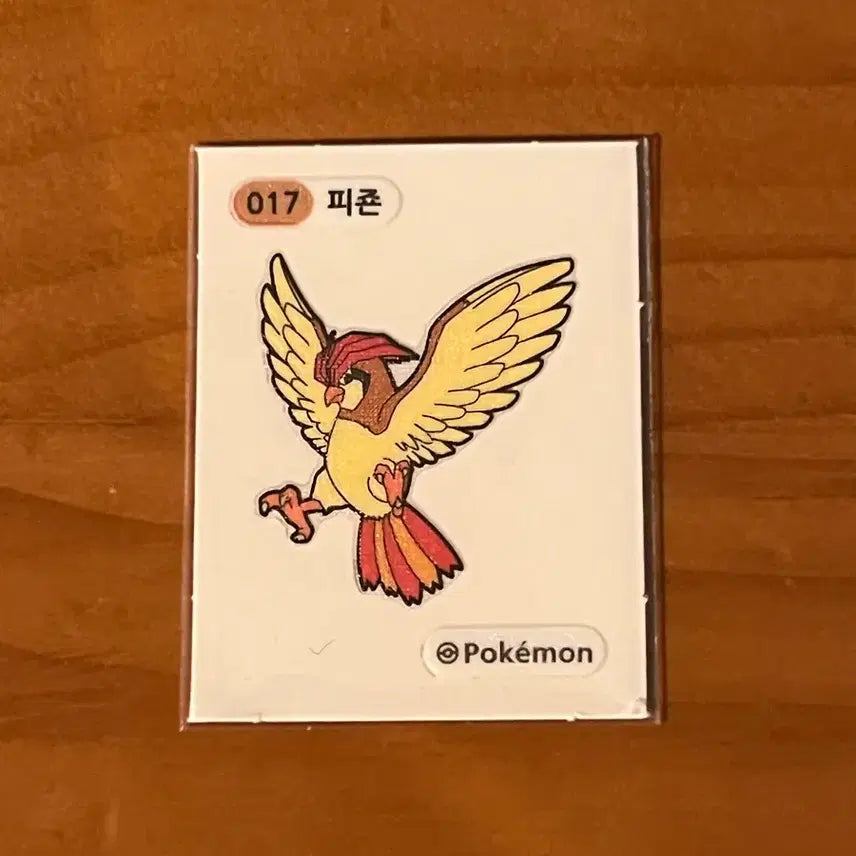 [BUNJANG] Pokemon Pidgeotto Sticker (Number 017) / 포켓몬스터 띠부실 (띠부씰) 3자리 피죤투 카드