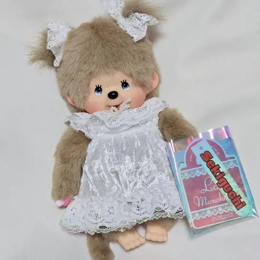 [BUNJANG] Monchhichi Lacey (White) / 몬치치 레이시