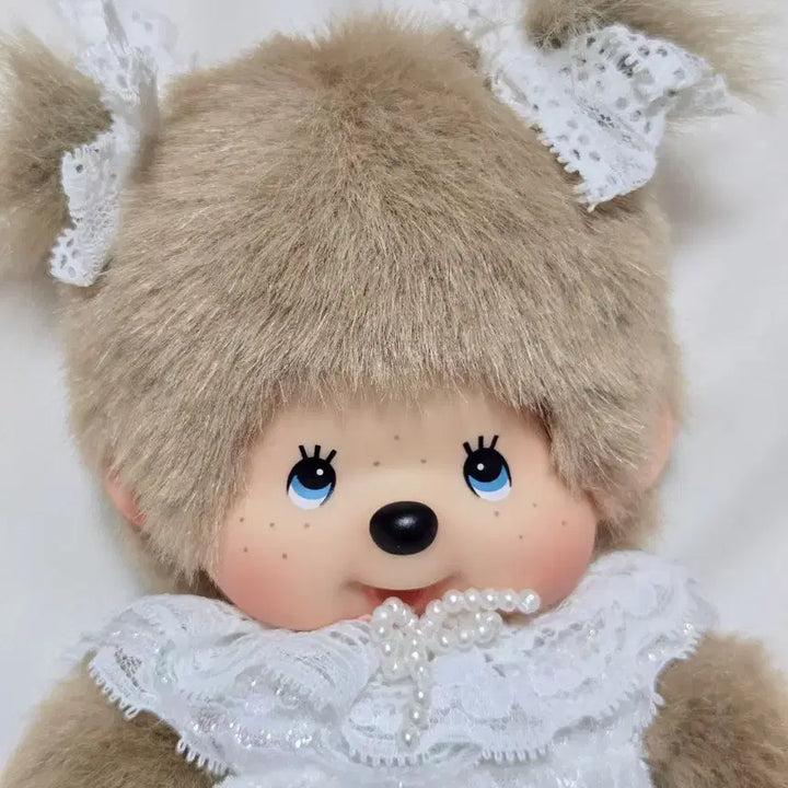 [BUNJANG] Monchhichi Lacey (White) / 몬치치 레이시