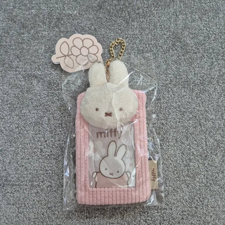 [BUNJANG] Miffy Corduroy Keyring Card Holder Pink / [일본정품/새상품] 미피 키링 카드 홀더 핑크