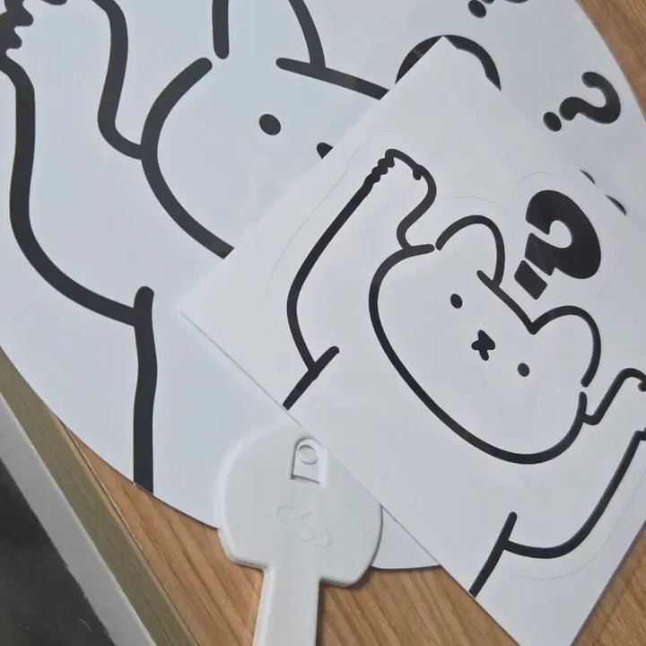 [BUNJANG] Jindoll Fan and Sticker Set / 미개봉) 진돌 부채