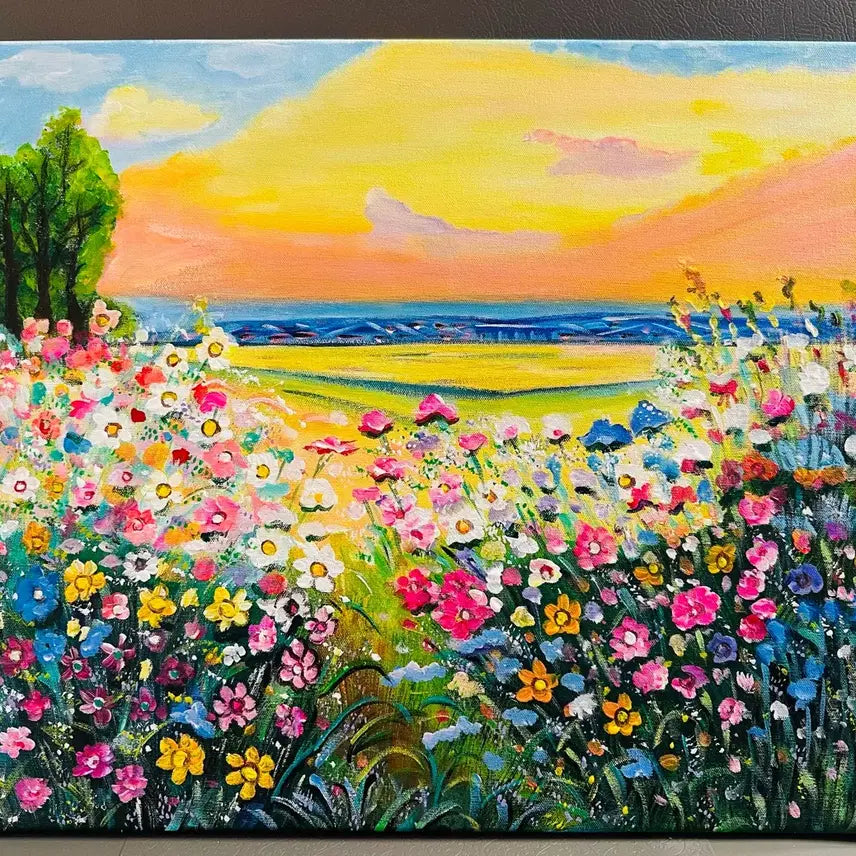 [BUNJANG] Flower and Landscape Painting (Canvas) / 꽃이핀. 풍경화(캔버스)