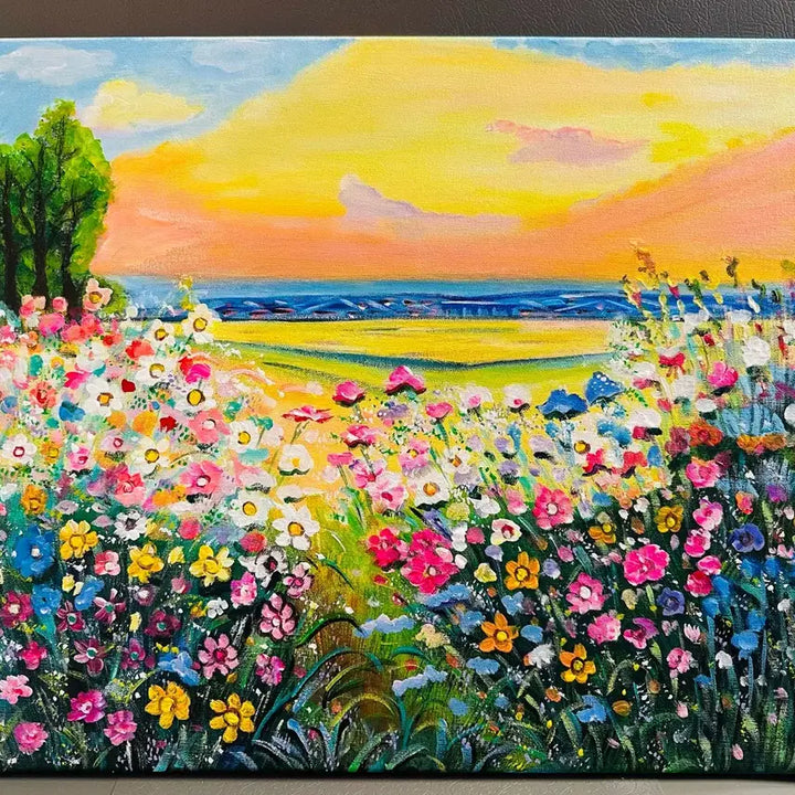 [BUNJANG] Flower and Landscape Painting (Canvas) / 꽃이핀. 풍경화(캔버스)