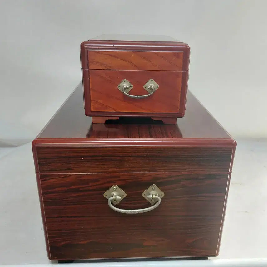 [BUNJANG] Antique Wooden Eobjiham Chest Set for Wedding Gifts / 옛날 결혼 이바지함. 나무함- 민속품. 근대사. 만물당
