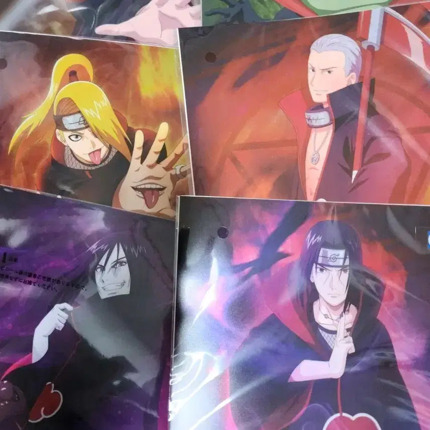 [BUNJANG] Naruto Ichiban Kuji Kagemage Recollection Visual Sheet Poster Set (6 Types) / 나루토 제일복권 I상 비주얼 시트 포스터 6종 카제카게탈환