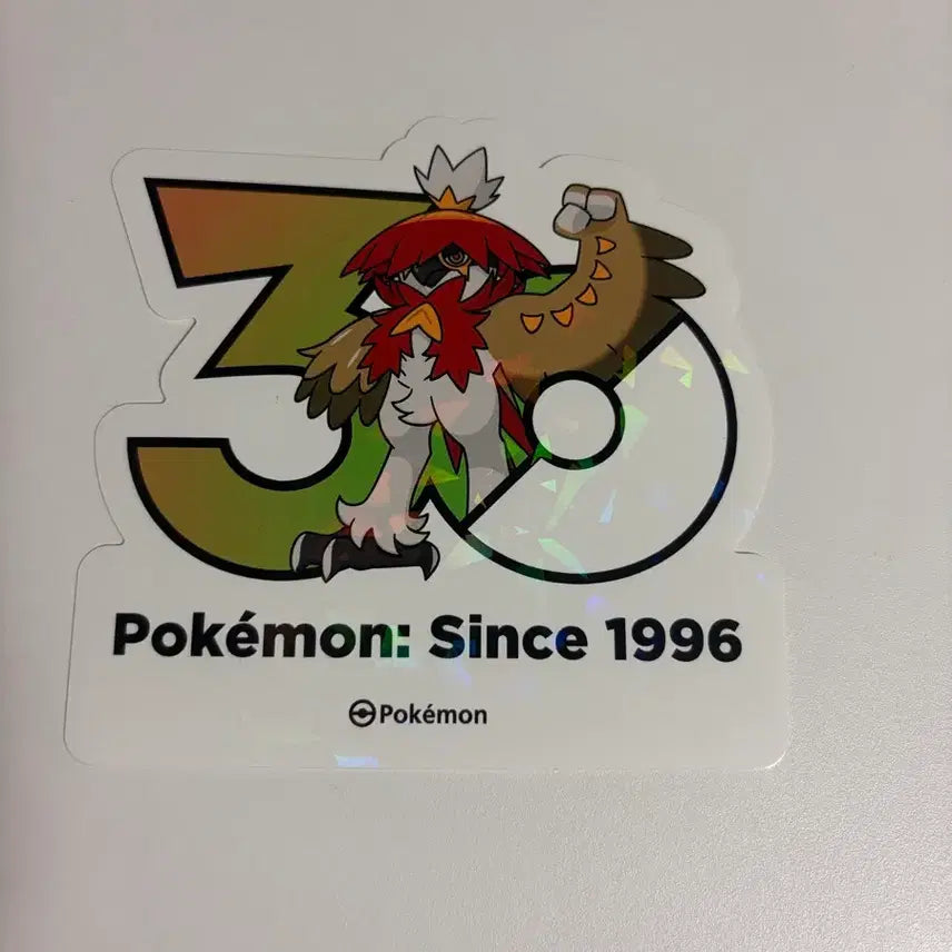 [BUNJANG] Pokemon 30th Anniversary Logo Sticker - Hisui Morknapper / 포켓몬스터 30주년 로고 스티커 모크나이퍼 히스이