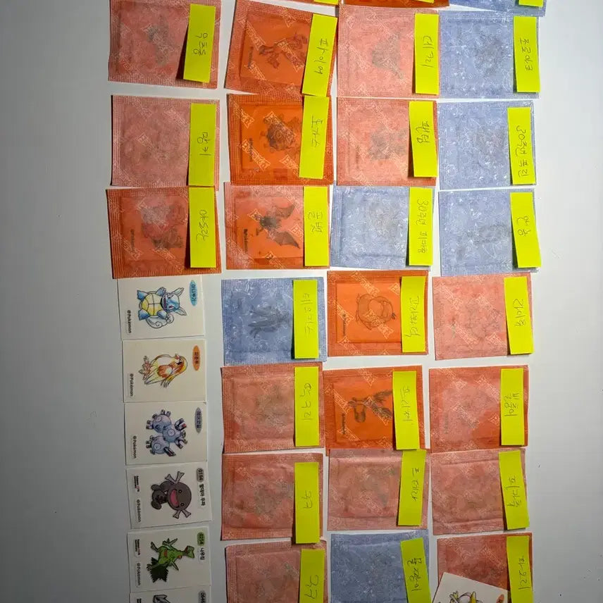 [BUNJANG] Pokemon Stickers Bundle Set / 포켓몬 띠부씰 일괄 판매