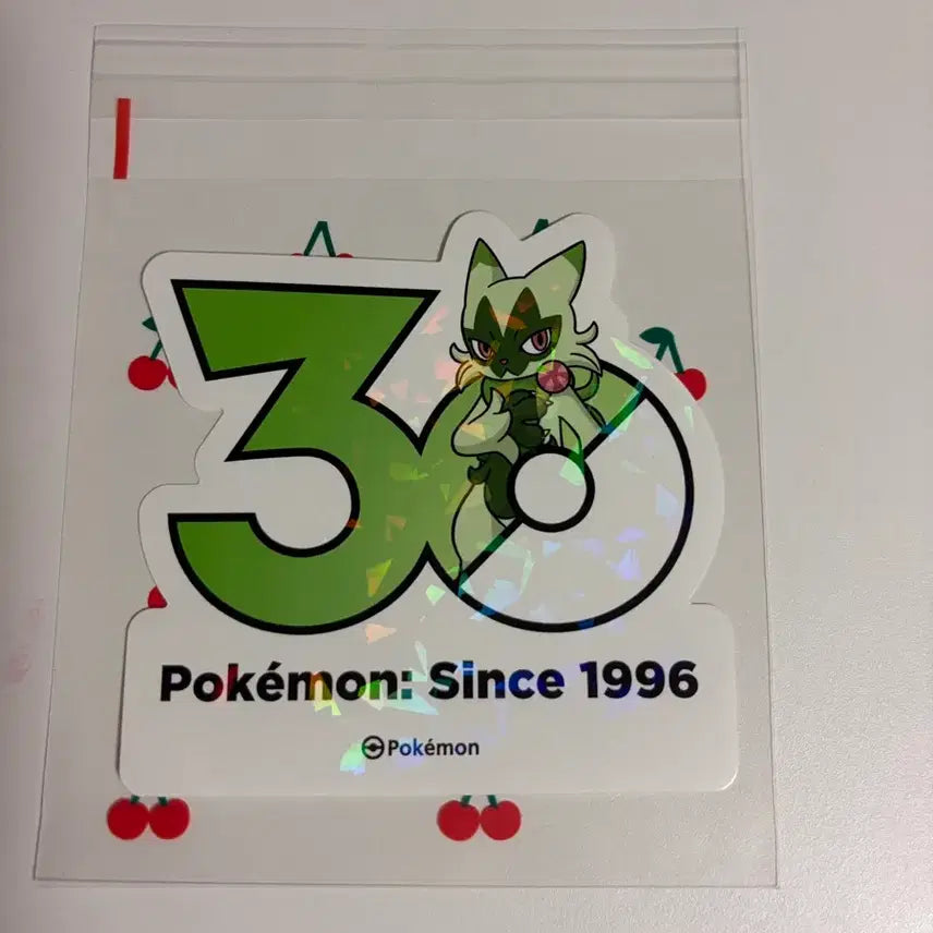 [BUNJANG] Pokemon 30th Anniversary Logo Sticker Narote / 포켓몬스터 30주년 로고 스티커 나로테