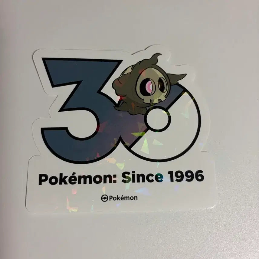 [BUNJANG] Pokemon 30th Anniversary Logo Sticker Golgolem / 포켓몬스터 30주년 로고 스티커 해골몽