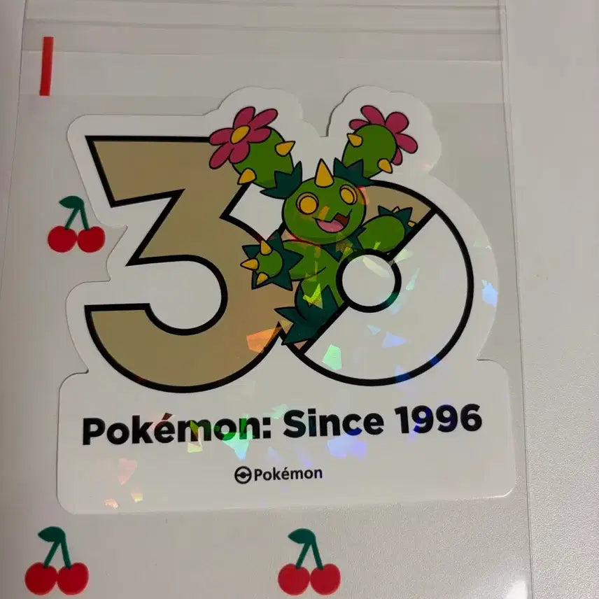 [BUNJANG] Pokemon 30th Anniversary Logo Sticker Marakachi / 포켓몬스터 30주년 로고 스티커 마라카치