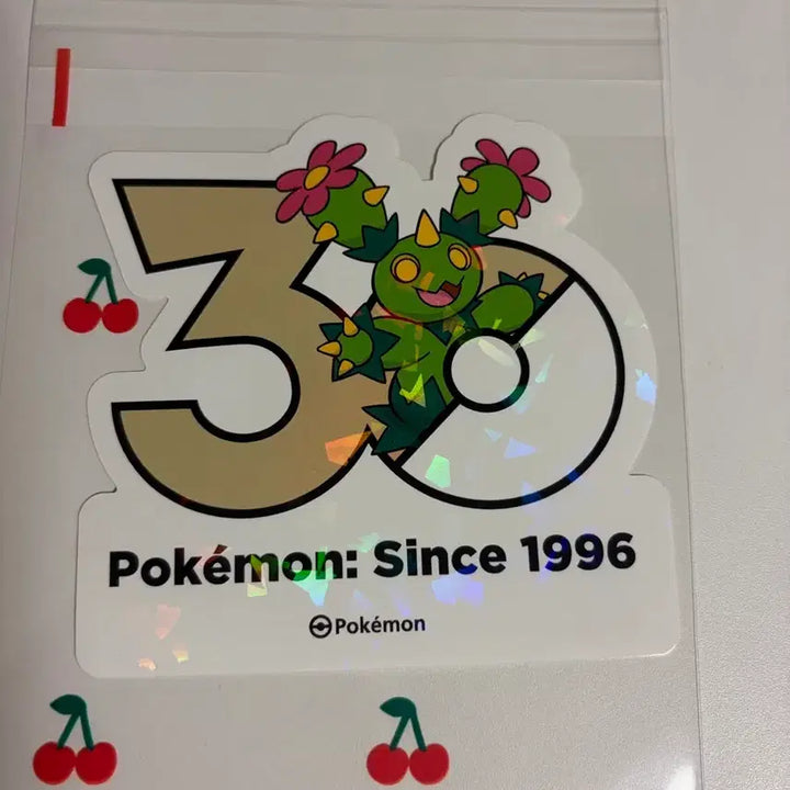 [BUNJANG] Pokemon 30th Anniversary Logo Sticker Marakachi / 포켓몬스터 30주년 로고 스티커 마라카치