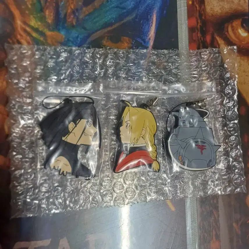 [BUNJANG] Fullmetal Alchemist Rubber Strap Set / 강철의 연금술사 러버스트랩 세트