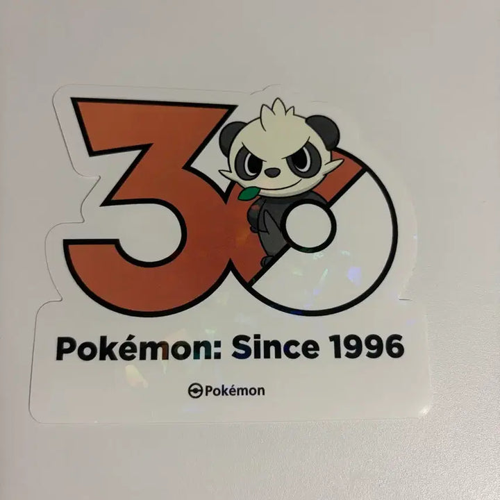 [BUNJANG] Pokemon 30th Anniversary Logo Sticker Panchan / 포켓몬스터 30주년 로고 스티커 판짱