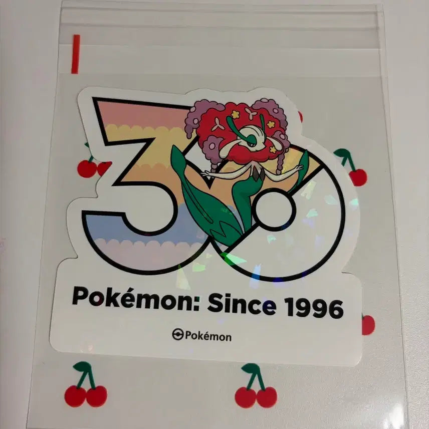 [BUNJANG] Pokemon 30th Anniversary Logo Fra-Zes Sticker / 포켓몬스터 30주년 로고 스티커 플라제스