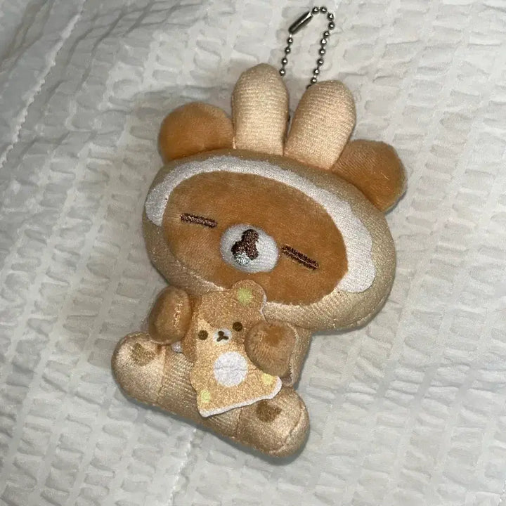 [BUNJANG] Baby Rilakkuma Plush Keychain Sleeping Sweet Potato / 베이비 리락쿠마 인형키링 잠자는 애기 코구마