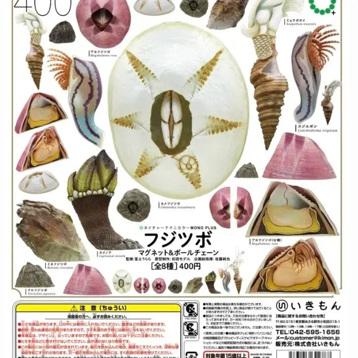 [BUNJANG] Naturel Technicolor Ikimon Barnacle Figure / 미개봉) 네이처테크니컬러 이키몬 따개비 피규어 생물 피규어