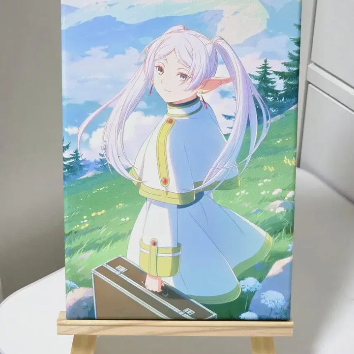[BUNJANG] Frieren Japan Exhibition Canvas Fine Board Easel / 프리렌 일본 전시회 캔버스 파인보드 이젤