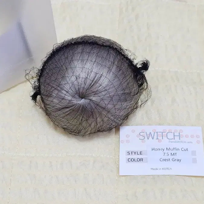 [BUNJANG] Switch Doll Honey Muffin Cut 7.5MT Crest Grey Short Cut Wig / 구체관절인형 스위치 허니머핀컷 7.5mt 크레스트그레이 숏컷 가발