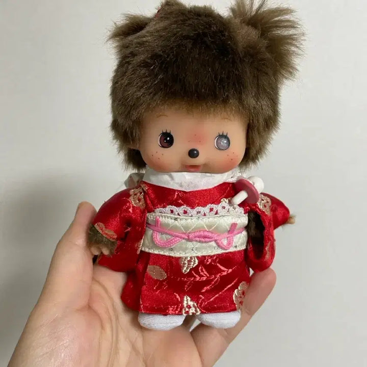 [BUNJANG] BeBe CheChe Kimono Red (Monchhichi) Genuine Japanese / 일본정품) 기모노레드 베베치치(몬치치)