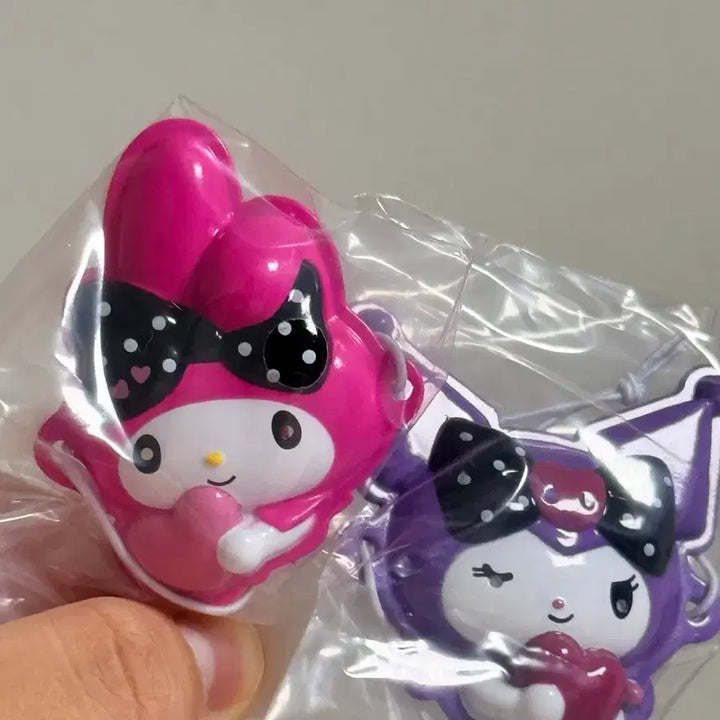 [BUNJANG] My Melody Kuromi Mask Keychain Gacha Bundle Set / 마이멜로디 쿠로미 가면 키링 가챠 일괄