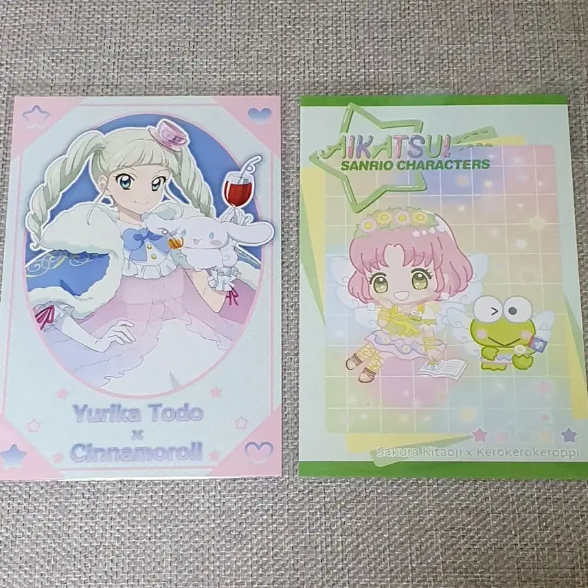 [BUNJANG] Aikatsu! x Sanrio Collaboration Postcards (Set) / 수수료포함) 아이카츠 산리오 엽서 유리,체리 일괄 판매 아이엠스타