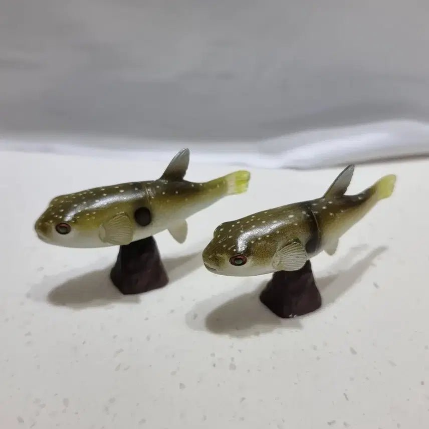 [BUNJANG] Kaiyodo Choco Egg Boxfish Figure Set (2 Figures) / 카이요도 초코에그 복섬 피규어 2개 생물 피규어 해수어 피규어