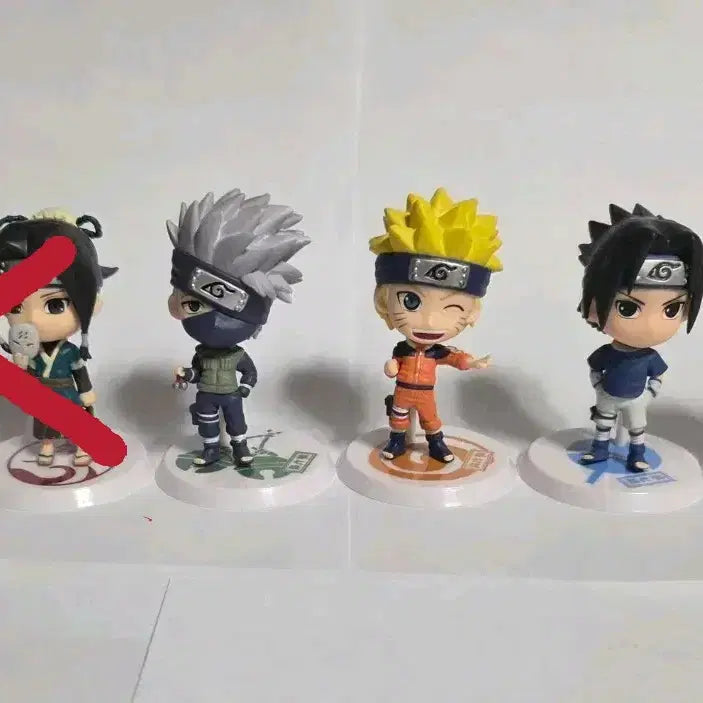 [BUNJANG] Naruto Chibi-큥 Vol. 1 Bundle Set Figures (Kakashi, Sasuke, Sakura) / [4종 일괄] 나루토 치비큥 1탄 피규어 카카시,사스케,사쿠라,나루토